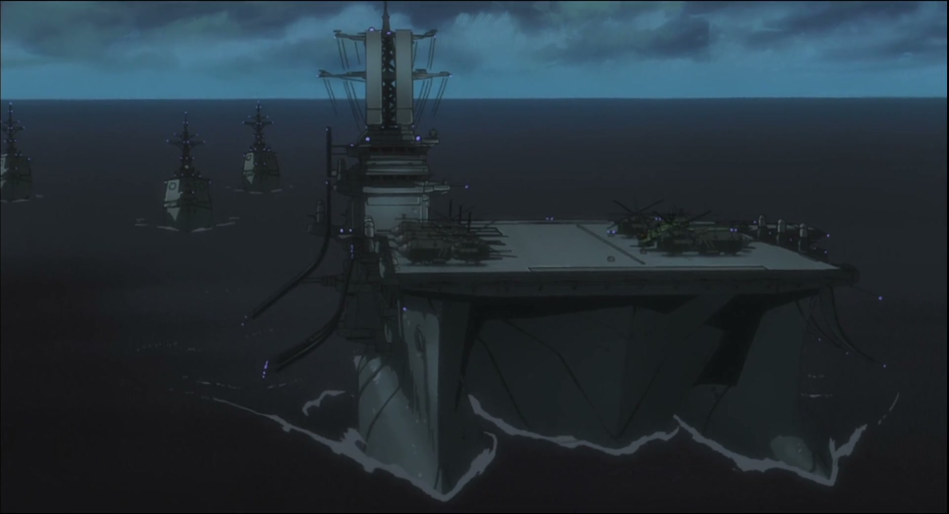 Ghost in the Shell: Stand Alone Complex Ep 50: IN: Aerial Bombing of Dejima - NUCLEAR POWER @ 00:07:09