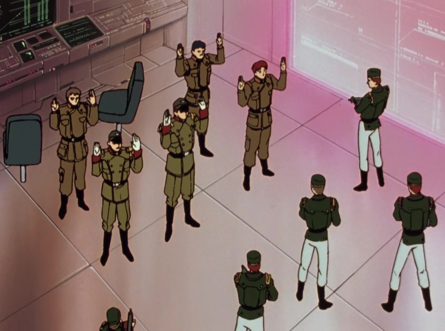 Mobile Suit Gundam Wing Ep 7: Scenario for Bloodshed @ 16:30