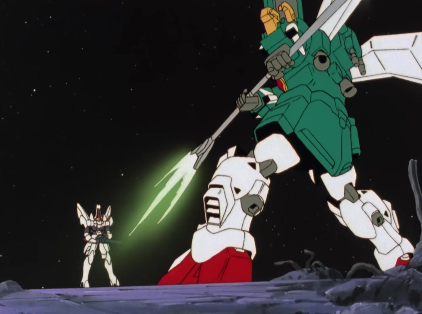 Mobile Suit Gundam Wing Ep 38: The Birth of Queen Relena @ 05:11