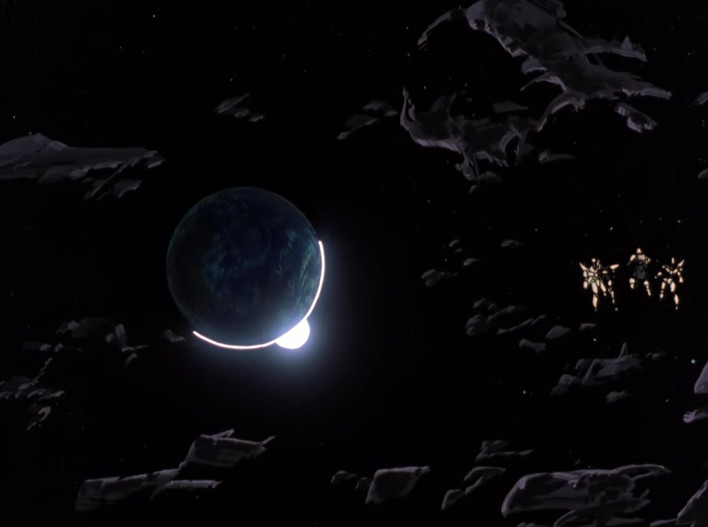 Mobile Suit Gundam Wing Ep 39: Trowa's Return to the Battlefield @ 21:38