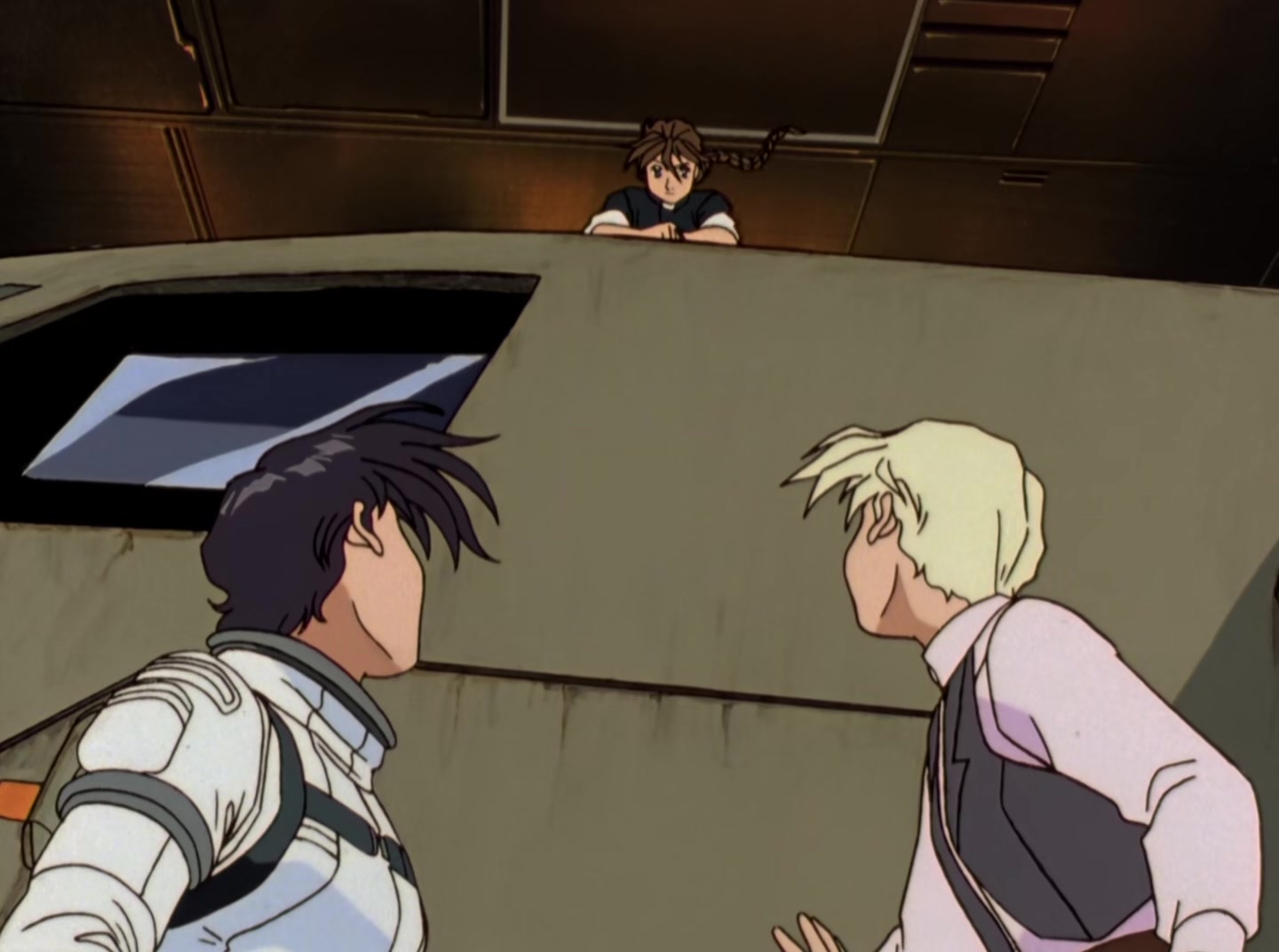 Mobile Suit Gundam Wing Ep 41: Crossfire at Barge @ 05:46