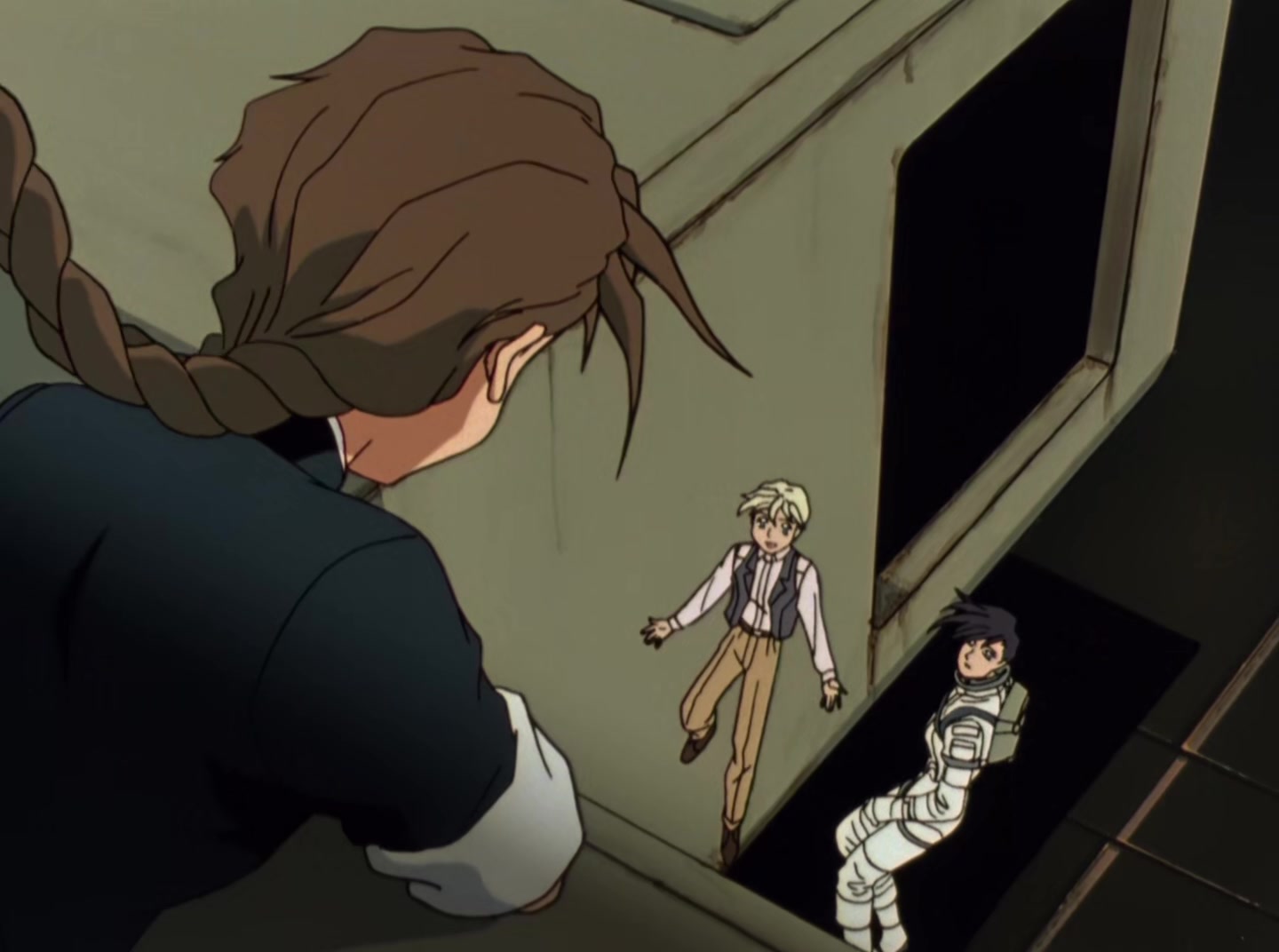 Mobile Suit Gundam Wing Ep 41: Crossfire at Barge @ 05:53