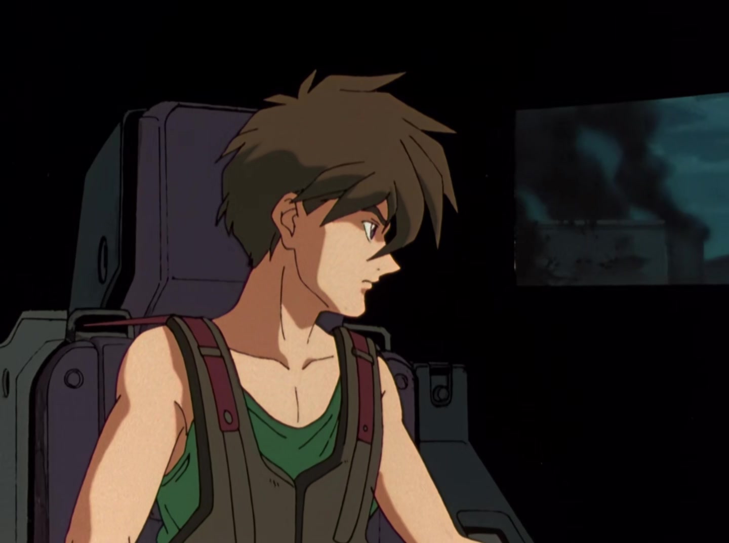 Mobile Suit Gundam Wing Ep 41: Crossfire at Barge @ 06:37