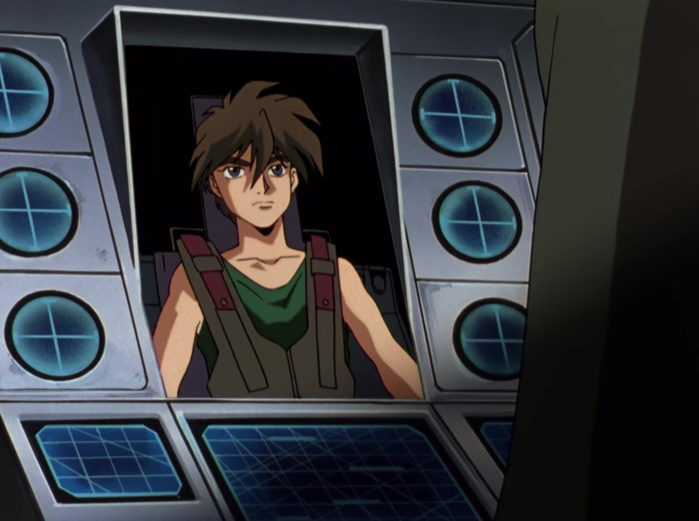 Mobile Suit Gundam Wing Ep 41: Crossfire at Barge @ 07:39