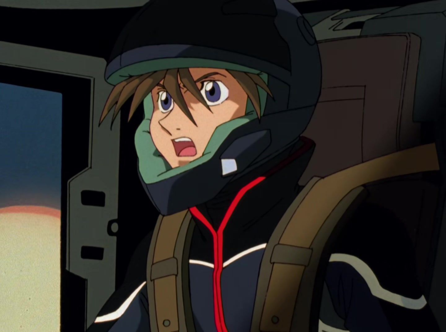 Mobile Suit Gundam Wing Ep 48: Takeoff into Confusion @ 14:00