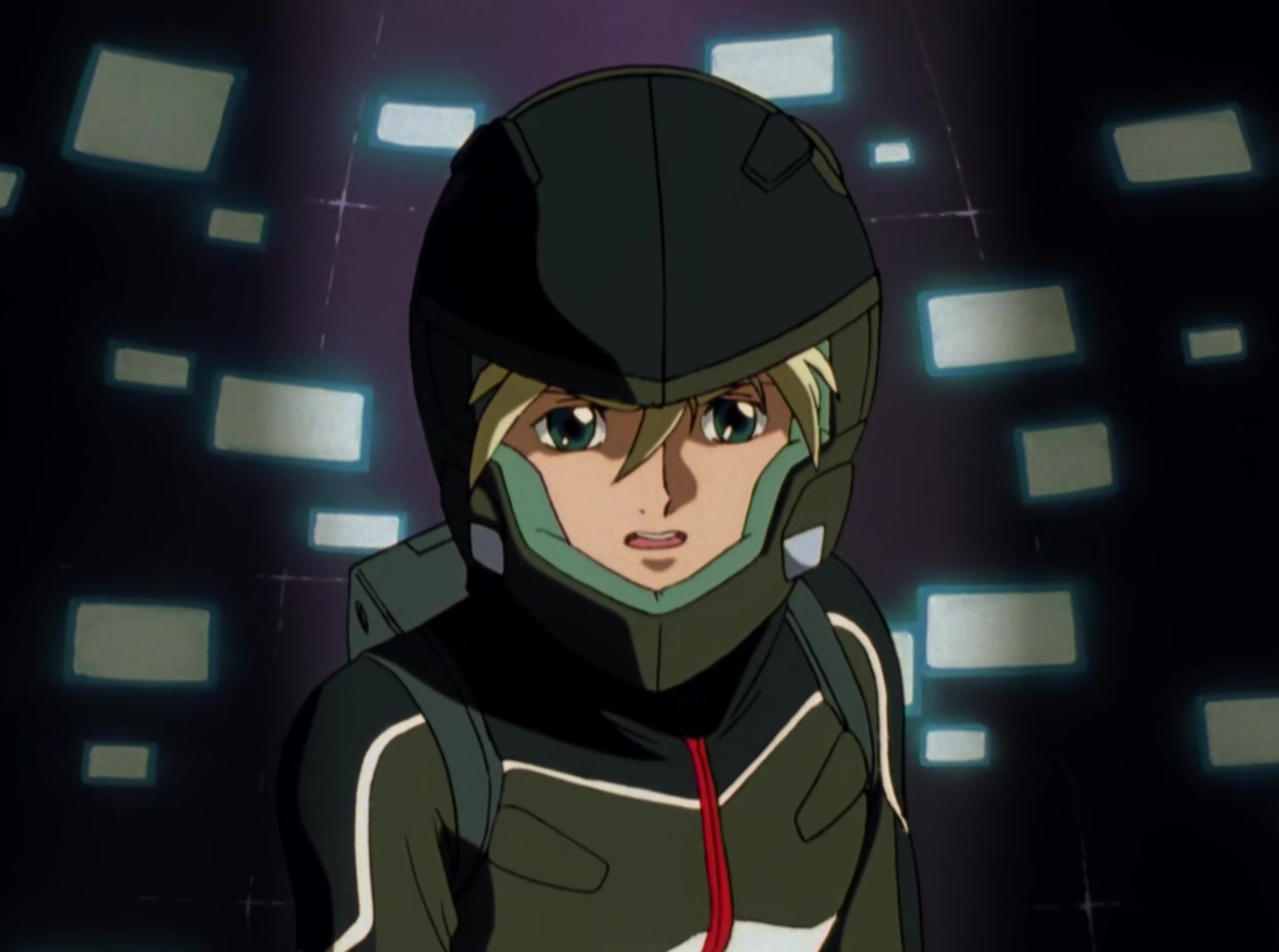Mobile Suit Gundam Wing Ep 48: Takeoff into Confusion @ 15:00