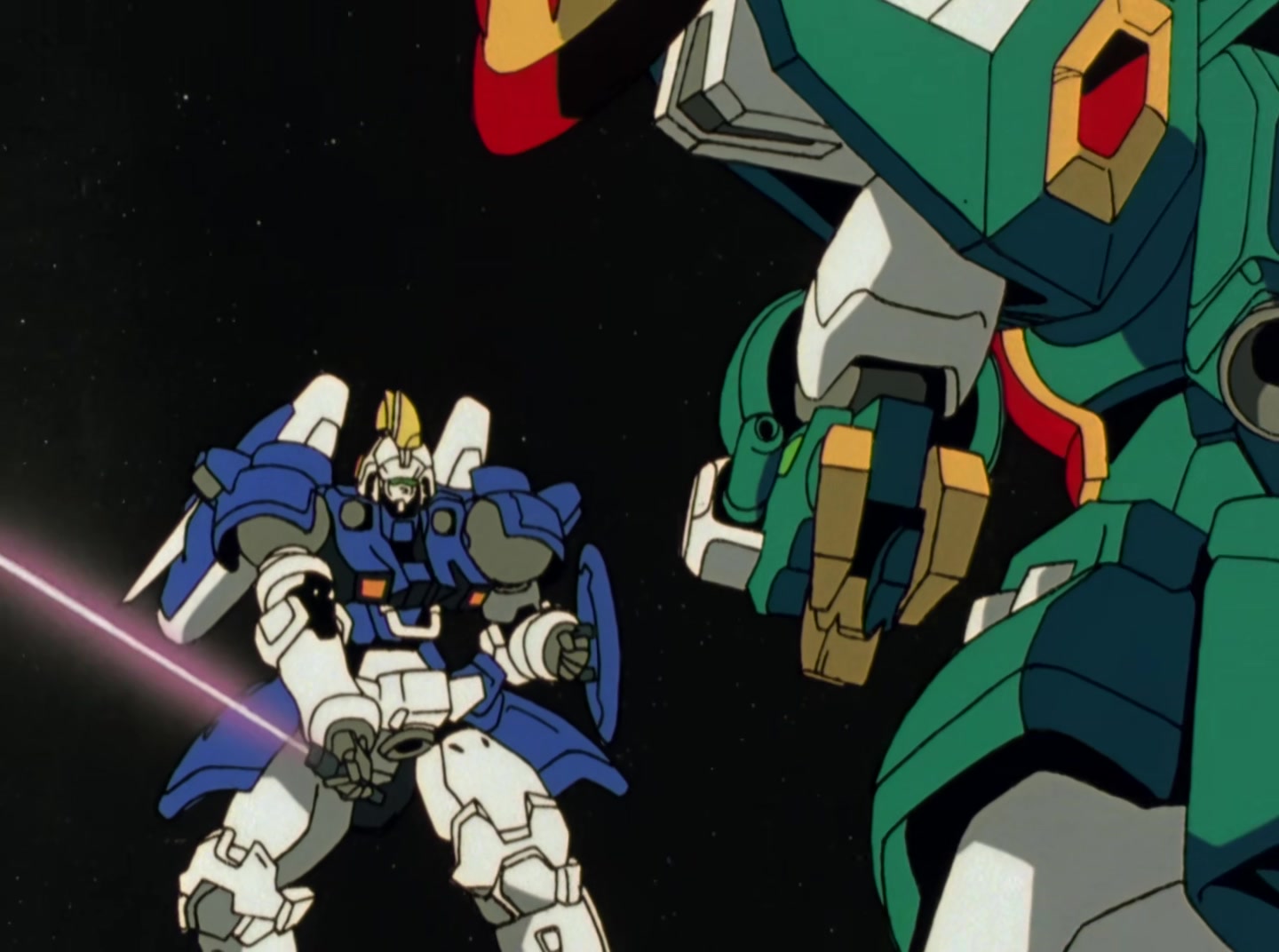 Mobile Suit Gundam Wing Ep 48: Takeoff into Confusion @ 18:33