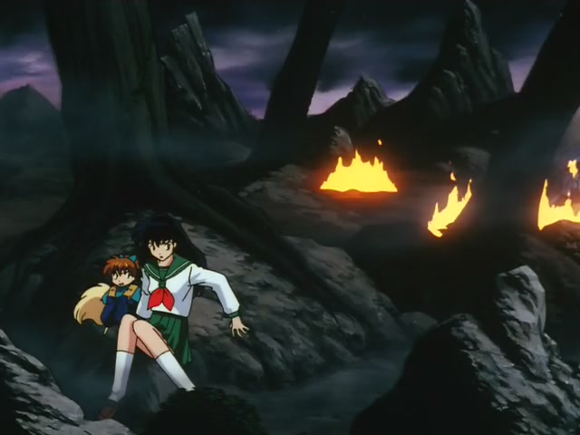 Inuyasha Ep 10: Phantom Showdown The Thunder Brothers vs Tetsusaiga @ 00:05:09