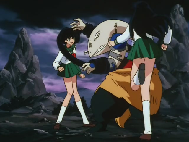 Inuyasha Ep 10: Phantom Showdown The Thunder Brothers vs Tetsusaiga @ 00:05:52
