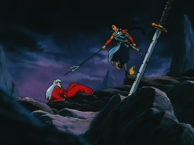 Inuyasha Ep 10: Phantom Showdown The Thunder Brothers vs Tetsusaiga @ 00:06:39