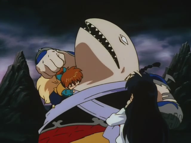 Inuyasha Ep 10: Phantom Showdown The Thunder Brothers vs Tetsusaiga @ 00:08:01