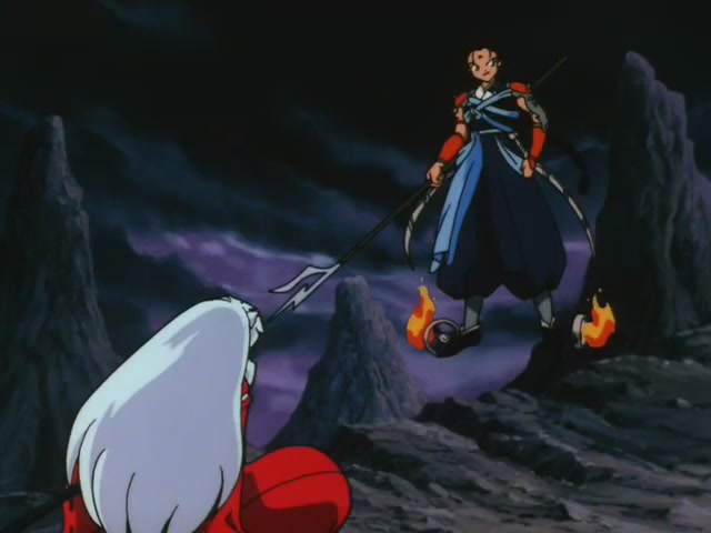 Inuyasha Ep 10: Phantom Showdown The Thunder Brothers vs Tetsusaiga @ 00:08:14