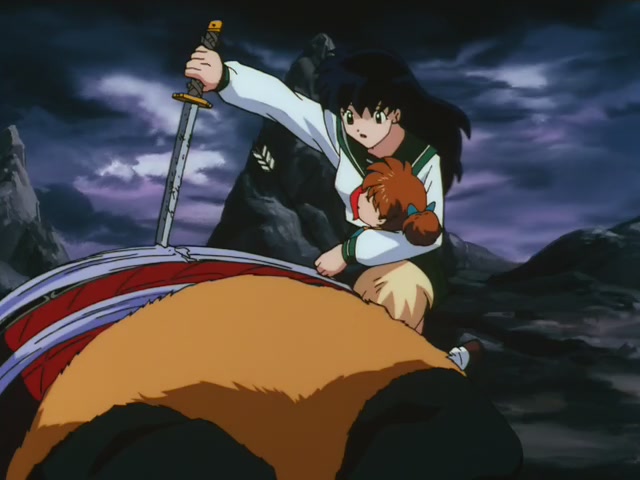 Inuyasha Ep 10: Phantom Showdown The Thunder Brothers vs Tetsusaiga @ 00:08:57