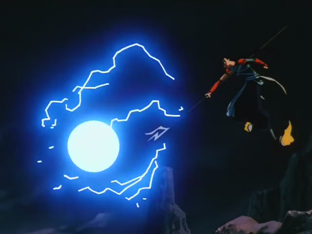 Inuyasha Ep 10: Phantom Showdown The Thunder Brothers vs Tetsusaiga @ 00:12:15