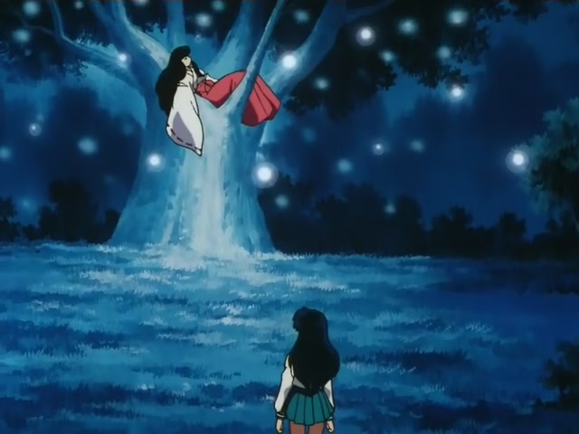 Inuyasha Ep 23: Kagome's Voice and Kikyo's Kiss @ 00:01:00