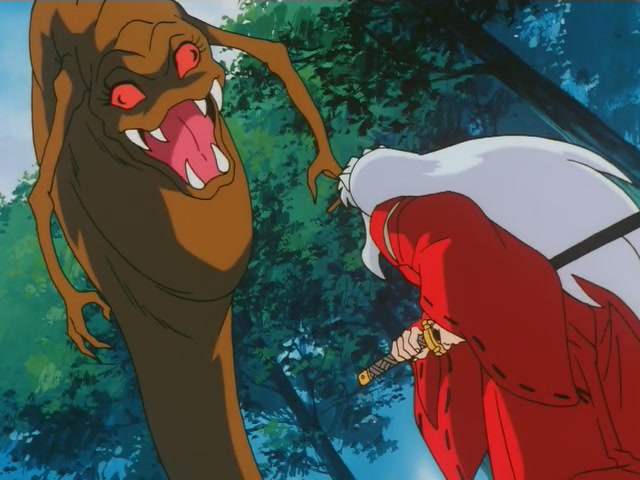 Inuyasha Ep 94: Inuyasha's Backslash Wave @ 00:03:30