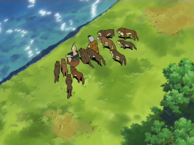 Inuyasha Ep 99: Wolves Demons and Humans @ 00:02:49