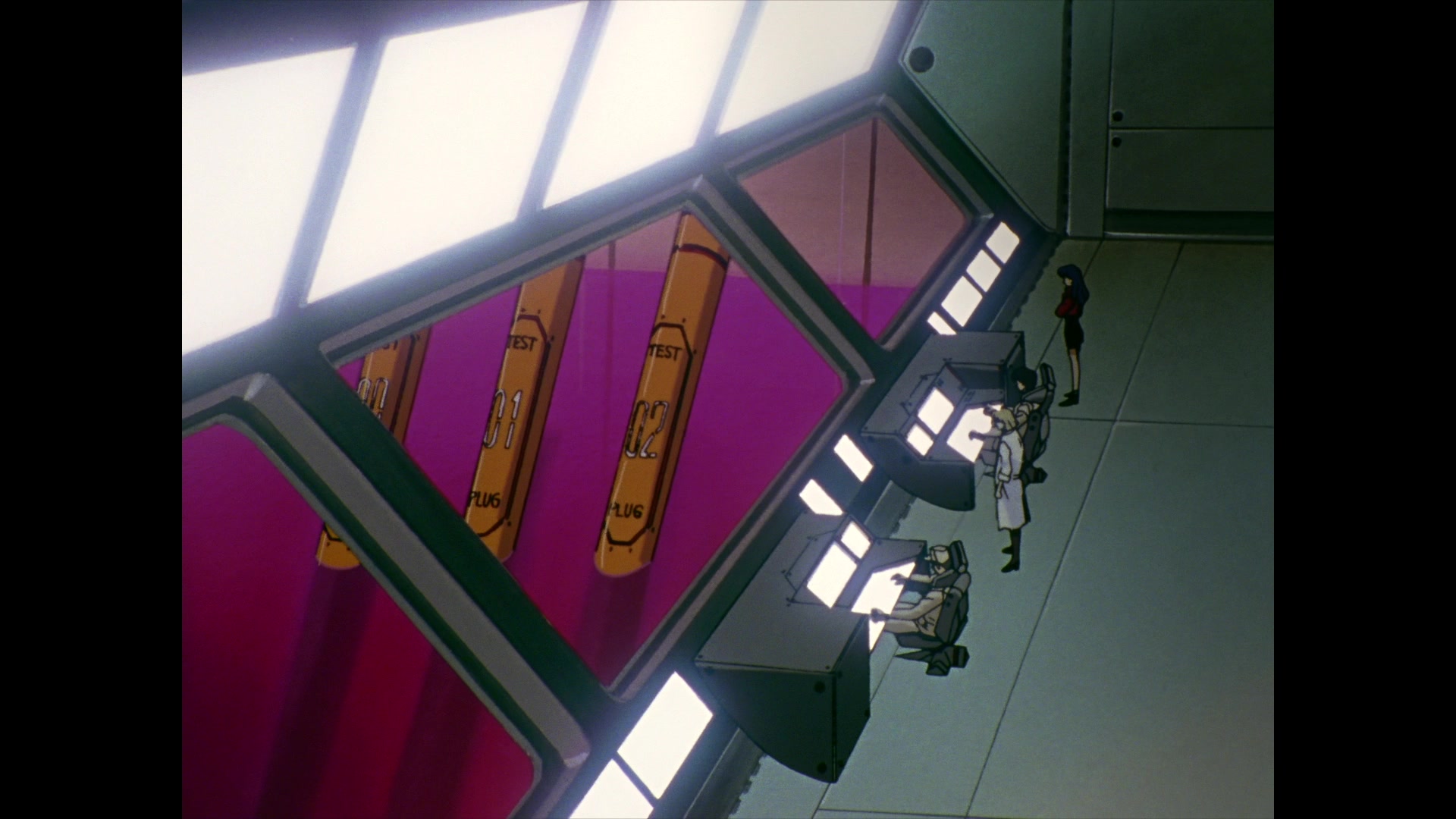 Neon Genesis Evangelion Ep 12: She said, "Don't make others suffer for your personal hatred." @ 04:46