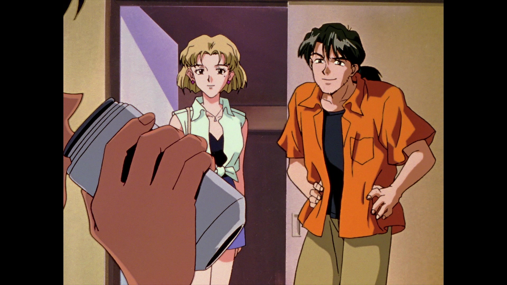 Neon Genesis Evangelion Ep 12: She said, "Don't make others suffer for your personal hatred." @ 08:36