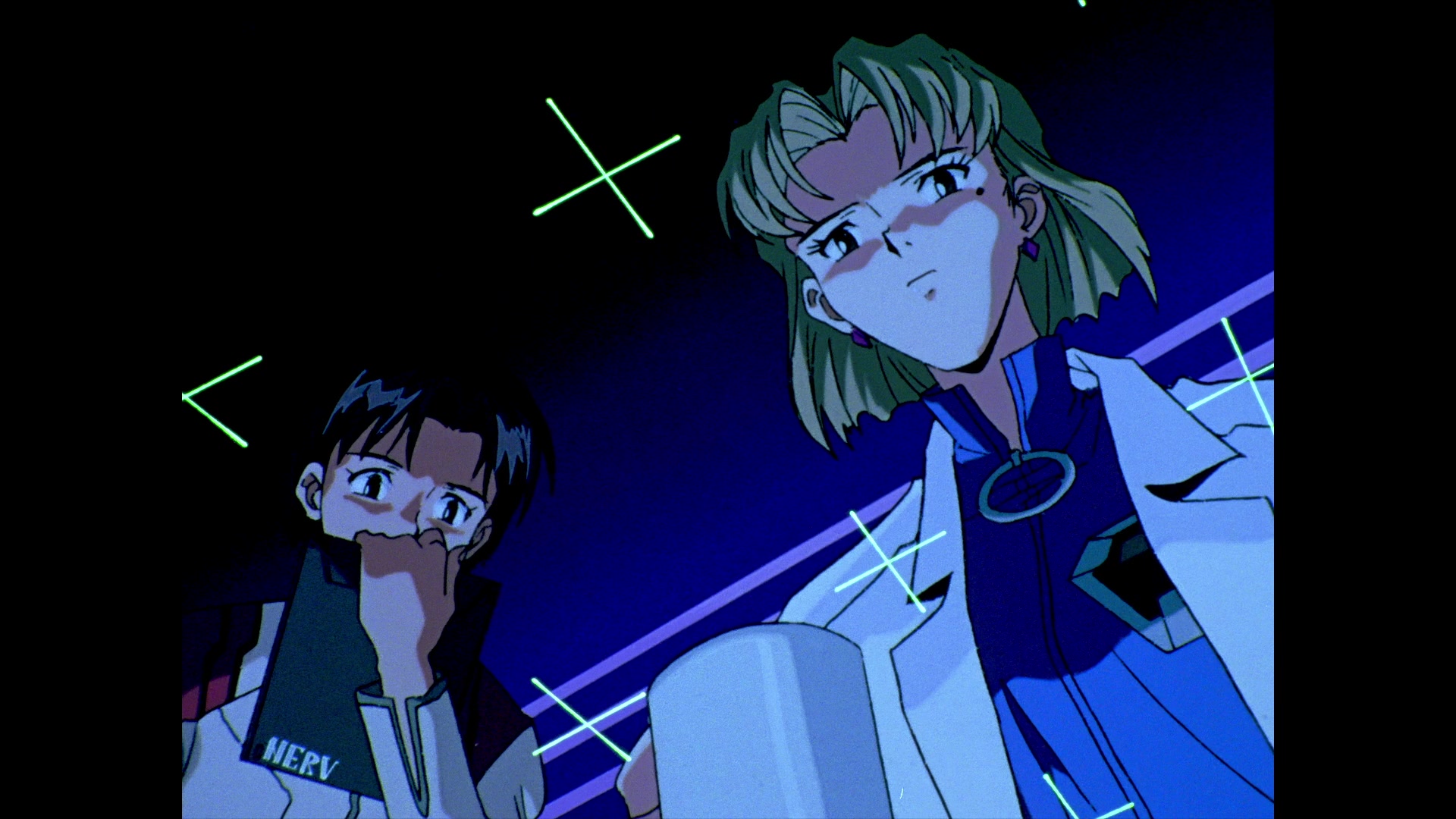 Neon Genesis Evangelion Ep 12: She said, "Don't make others suffer for your personal hatred." @ 10:17