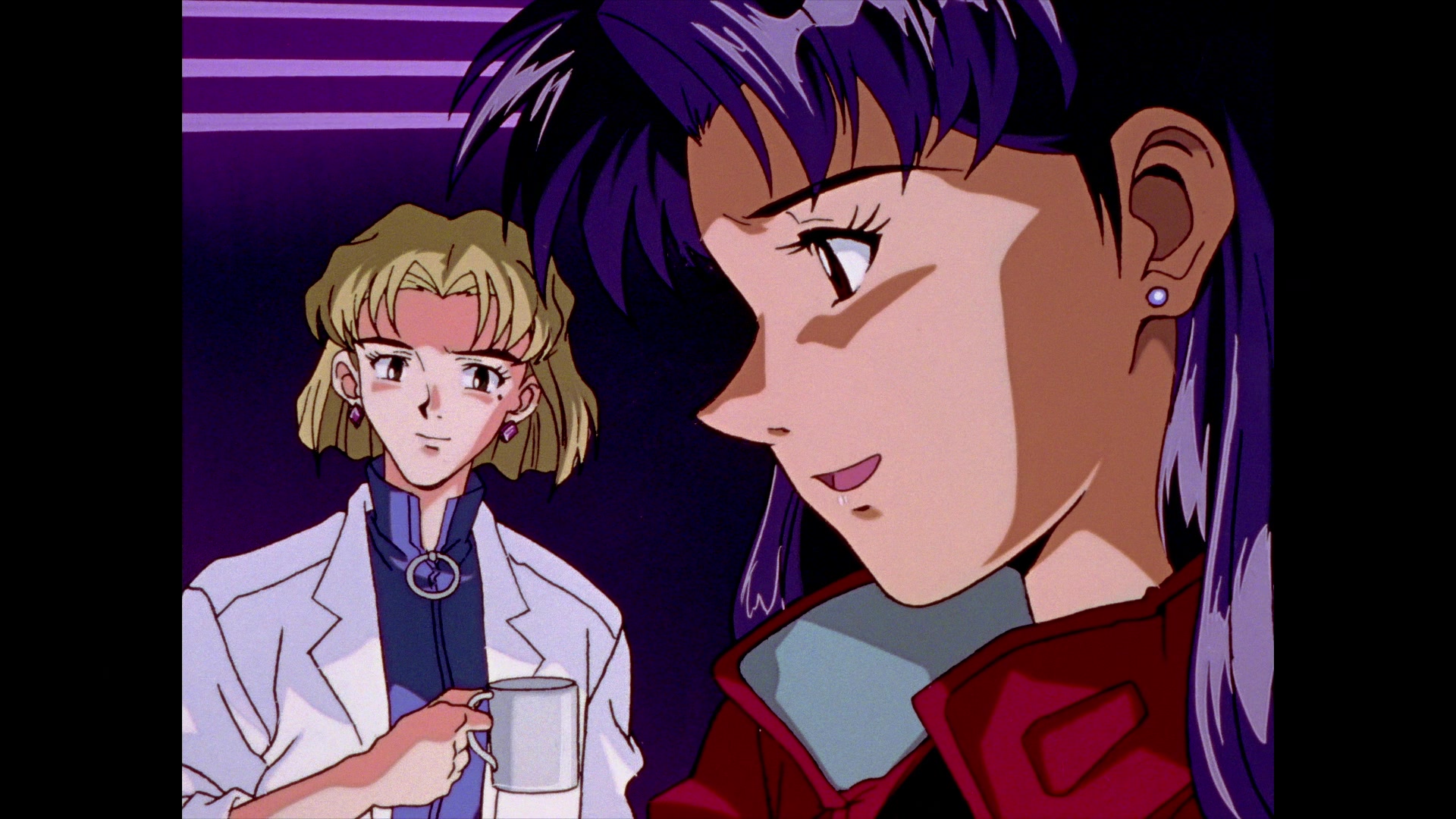 Neon Genesis Evangelion Ep 12: She said, "Don't make others suffer for your personal hatred." @ 10:37