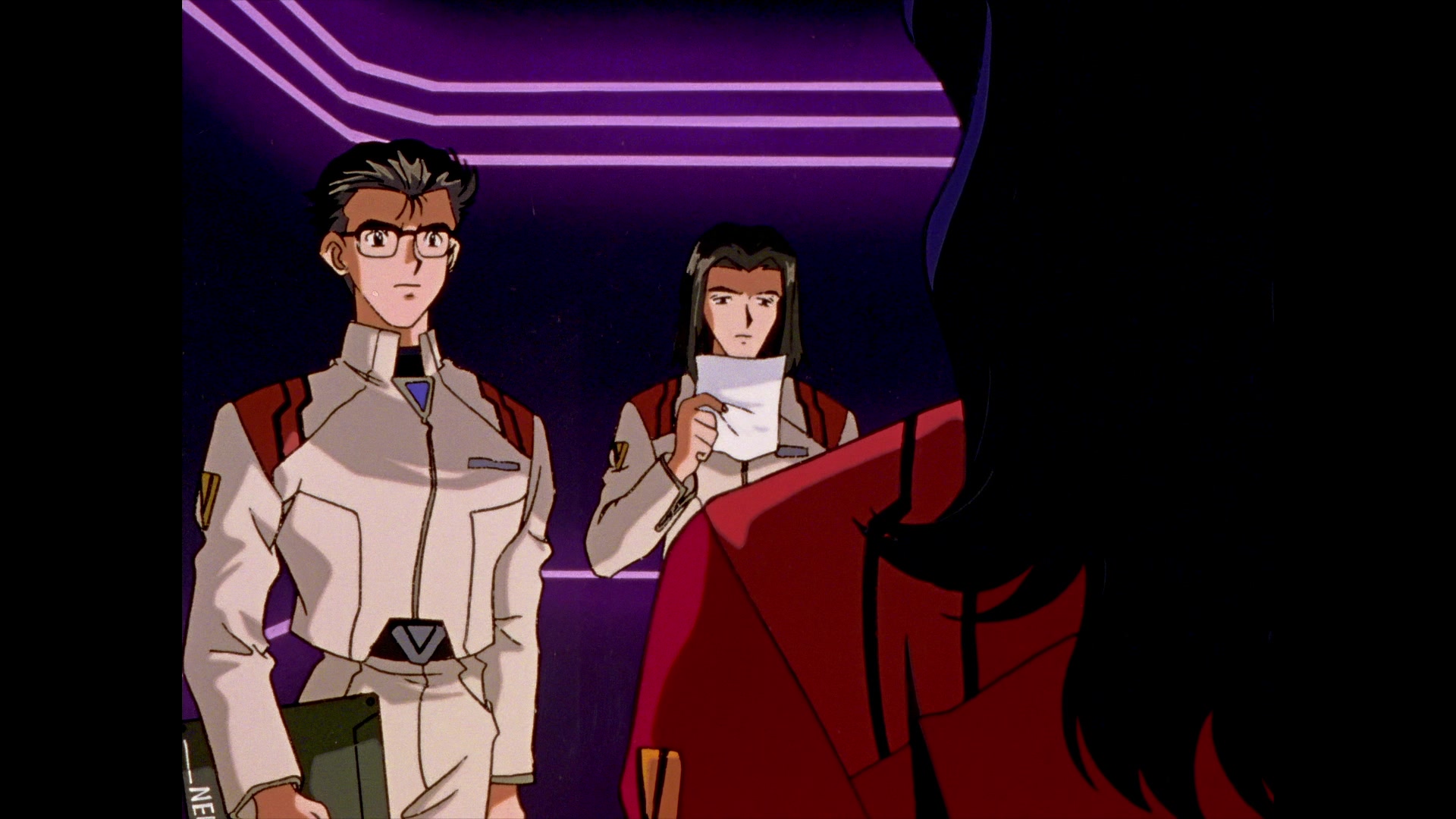 Neon Genesis Evangelion Ep 12: She said, "Don't make others suffer for your personal hatred." @ 10:51