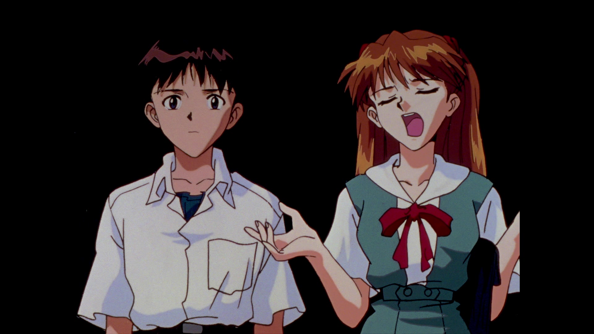 Neon Genesis Evangelion Ep 12: She said, "Don't make others suffer for your personal hatred." @ 14:00