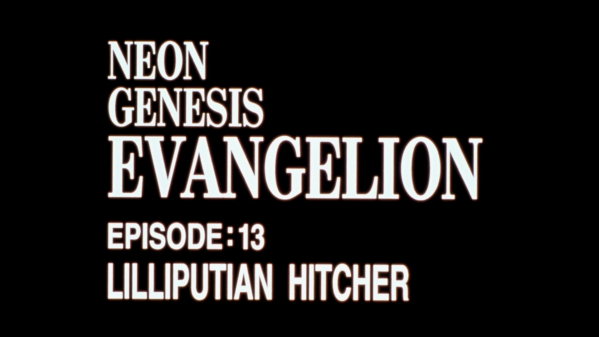 Neon Genesis Evangelion Ep 13: Lilliputian Hitcher @ 10:37