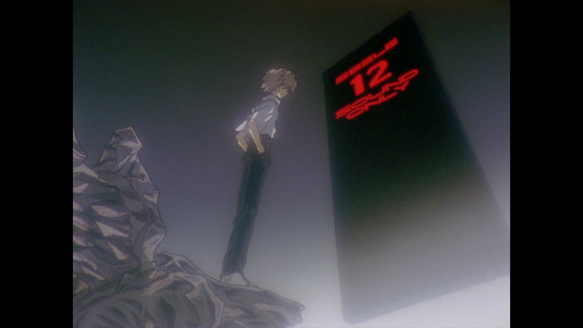 Neon Genesis Evangelion Ep 24: The Beginning and the End, or "Knockin' on Heaven's Door" @ 12:55