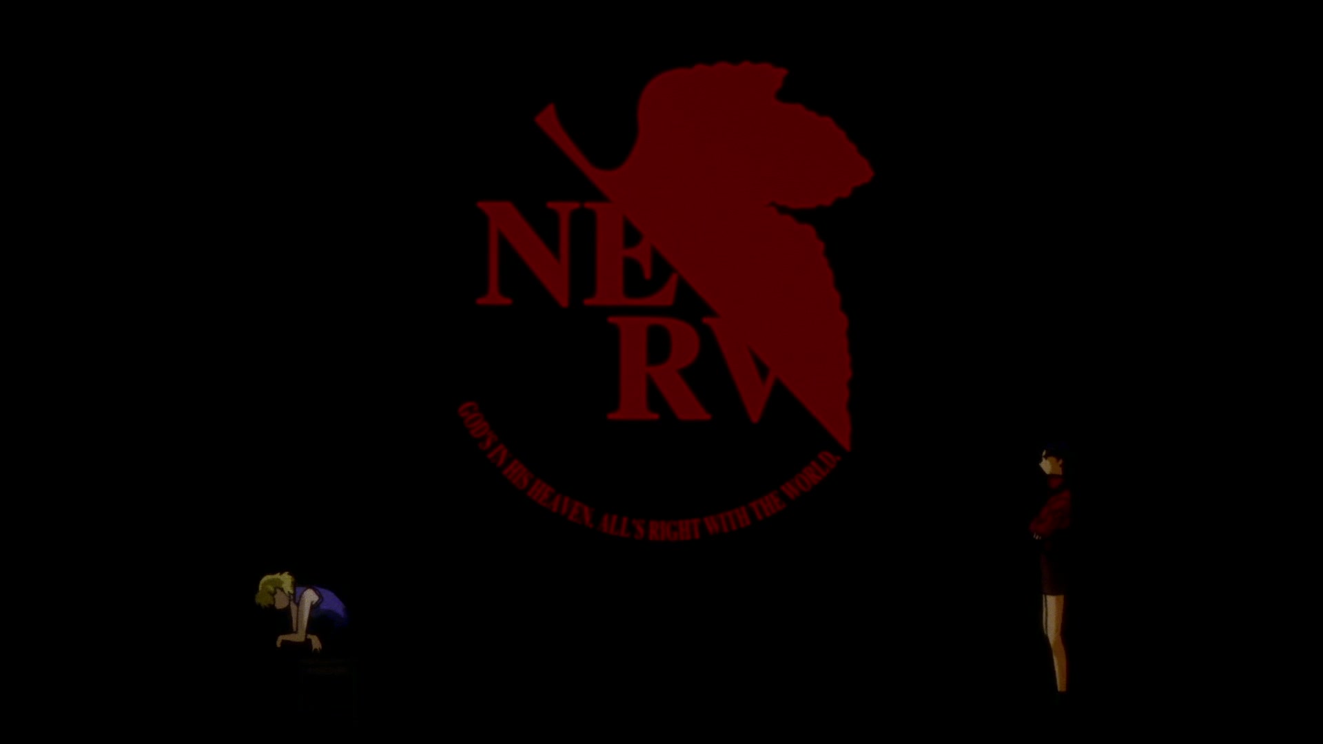 Neon Genesis Evangelion Ep 24: The Beginning and the End, or "Knockin' on Heaven's Door" @ 14:51