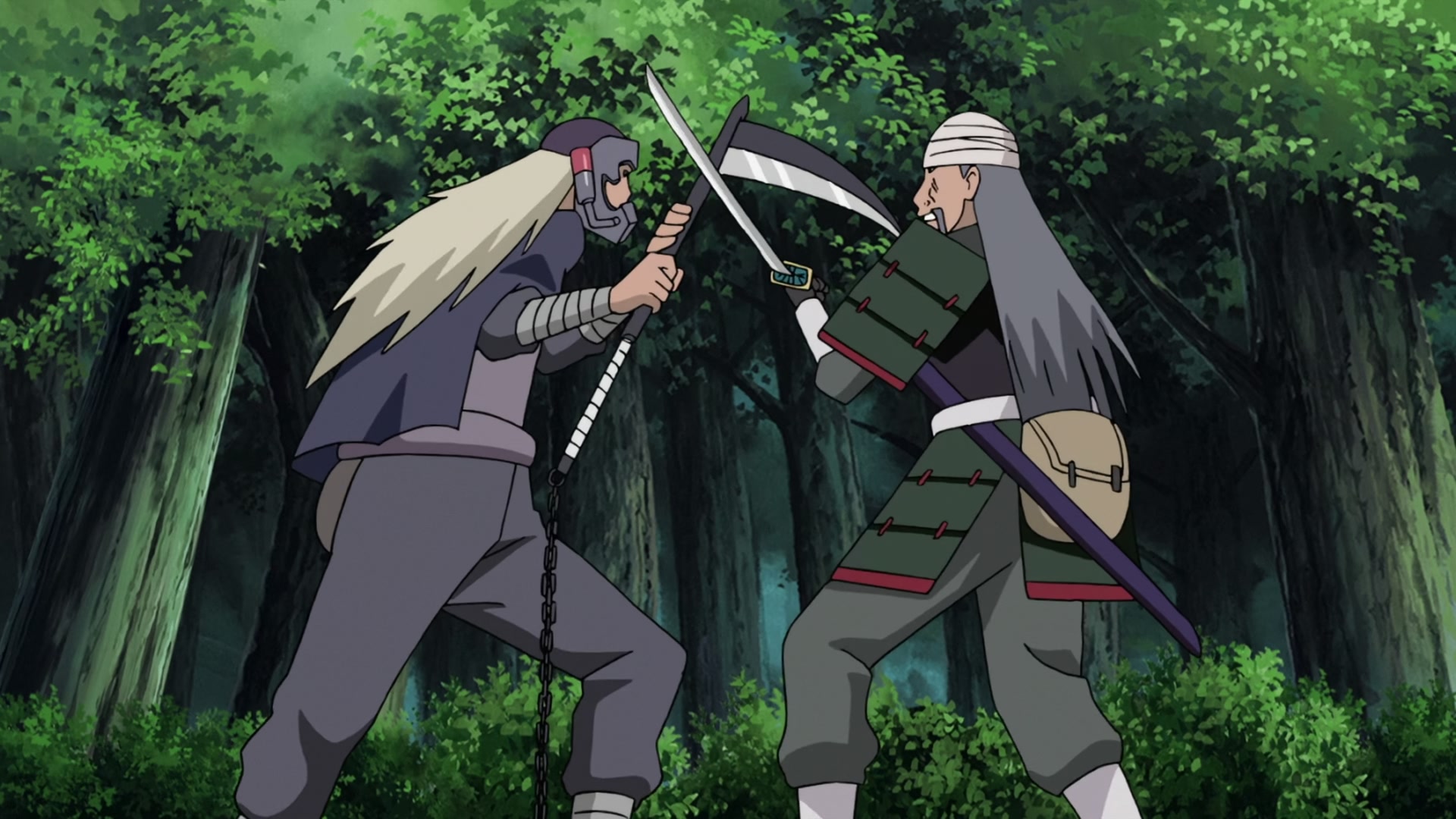 Naruto: Shippuden Ep 272: Mifune vs. Hanzo @ 00:10:28