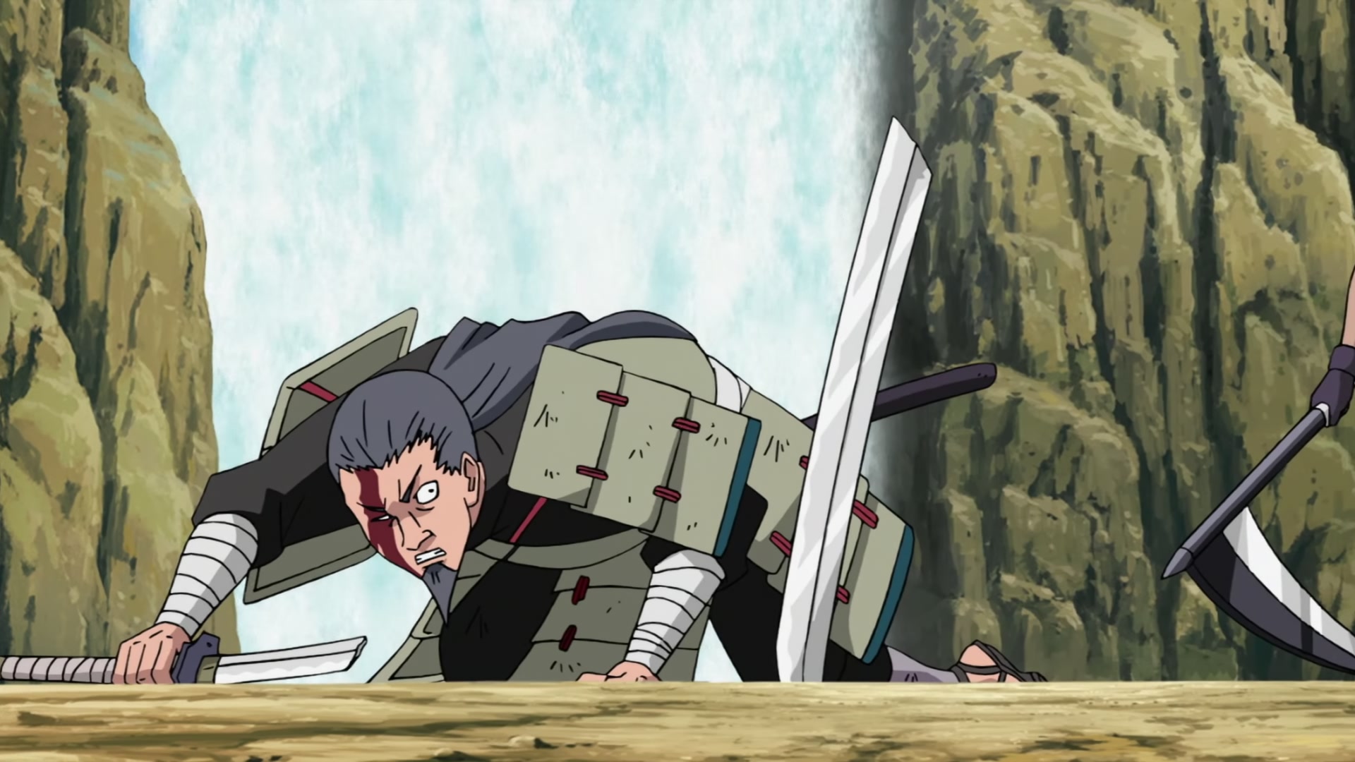 Naruto: Shippuden Ep 272: Mifune vs. Hanzo @ 00:15:35