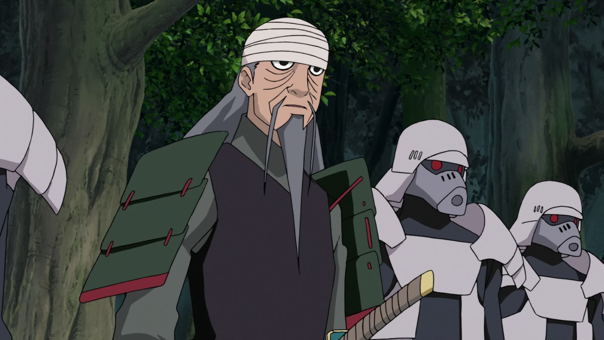 Naruto: Shippuden Ep 272: Mifune vs. Hanzo @ 00:19:50