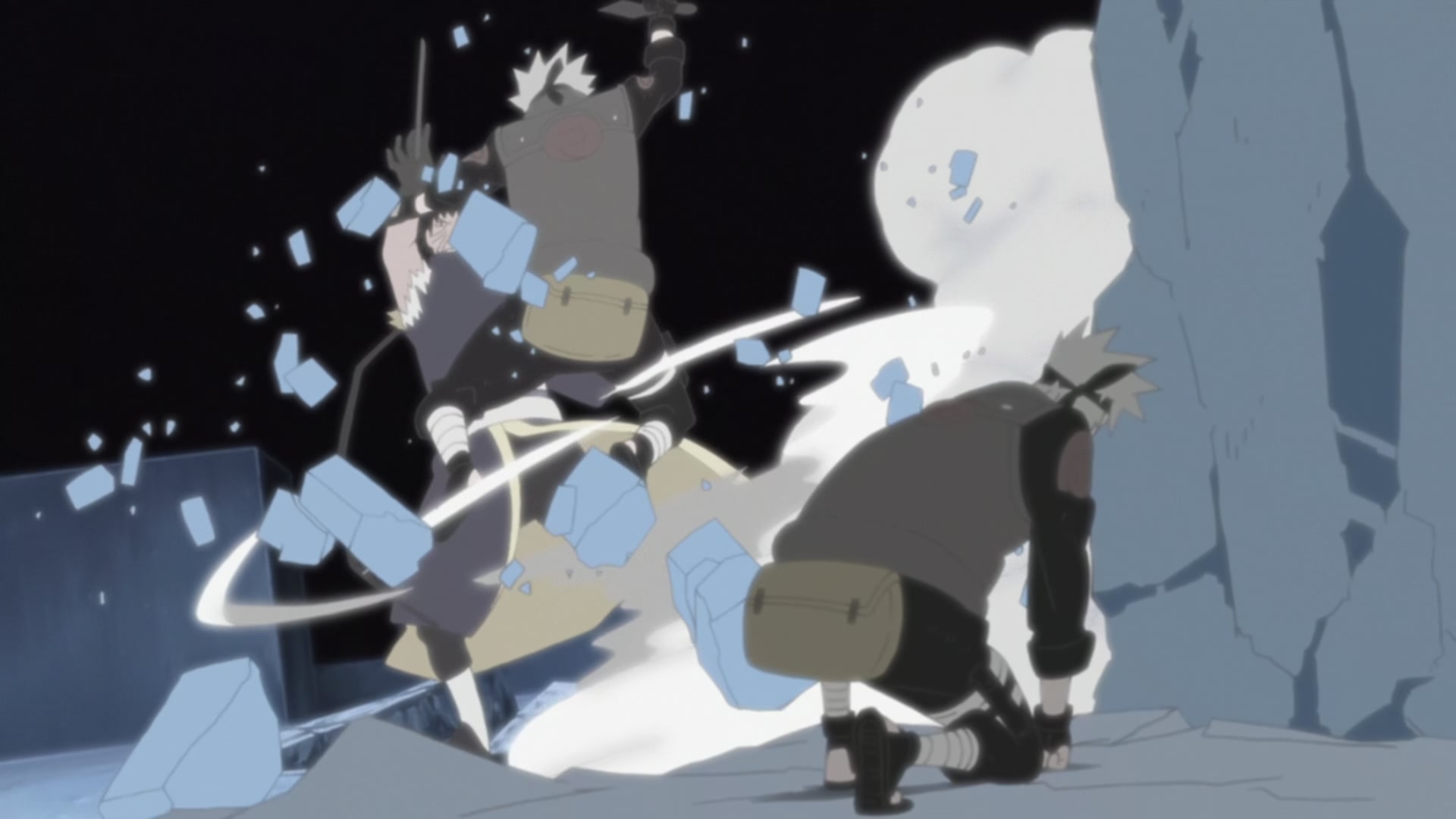 Naruto: Shippuden Ep 375: Kakashi vs. Obito @ 00:09:18