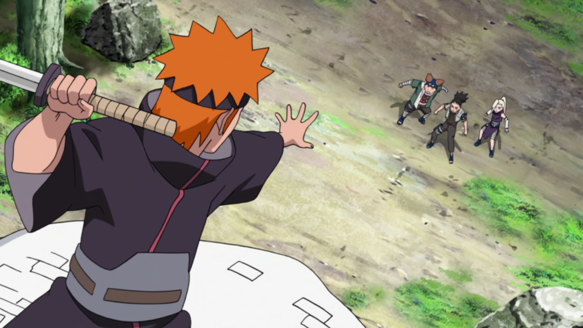 Naruto: Shippuden Ep 434: Team Jiraiya @ 00:03:04