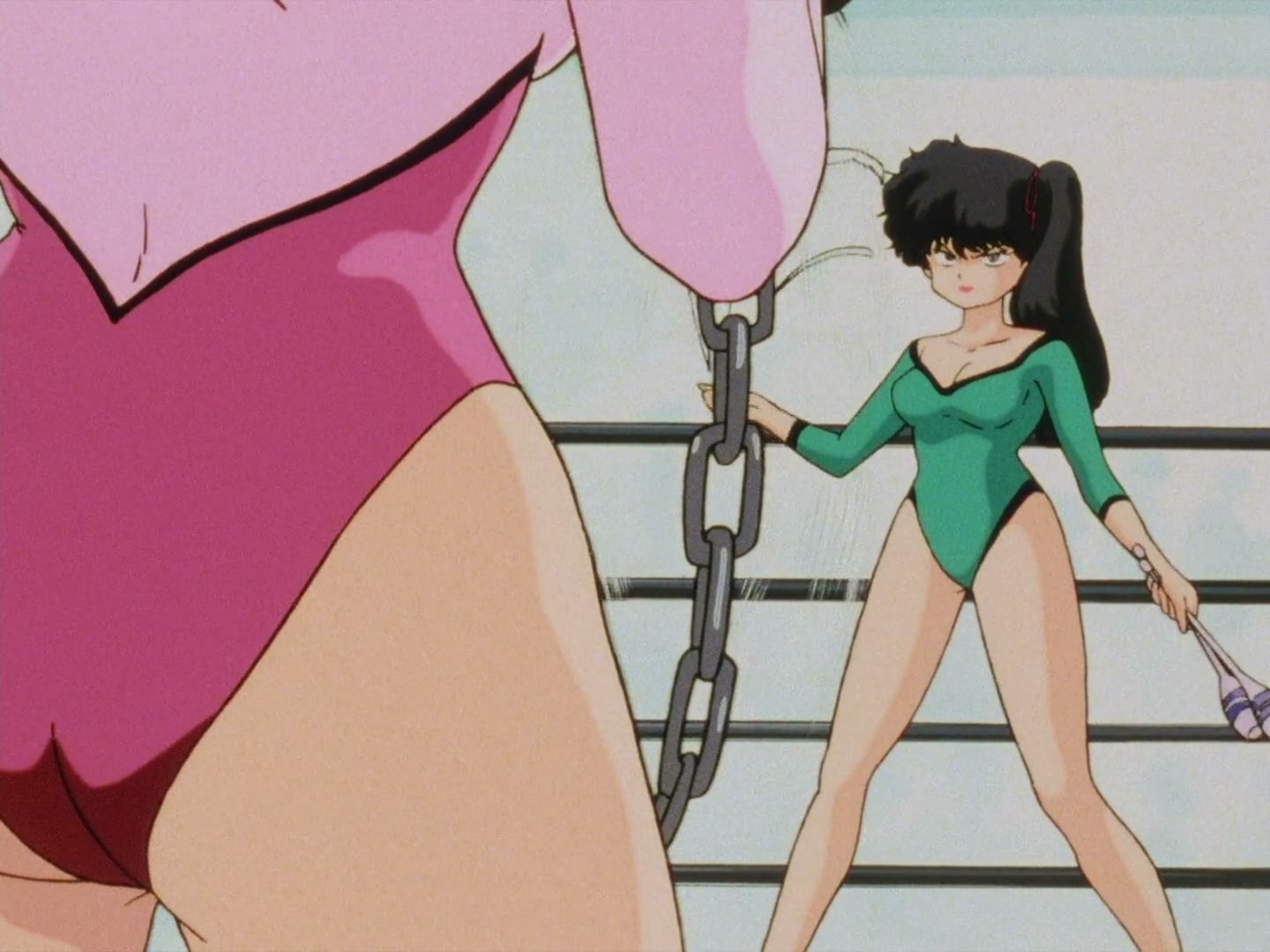 Ranma ½ Ep 13: A Tear in a Girl-Delinquent's Eye? The End of the Martial Arts Rhythmic Gymnastics Challenge! @ 00:02:32