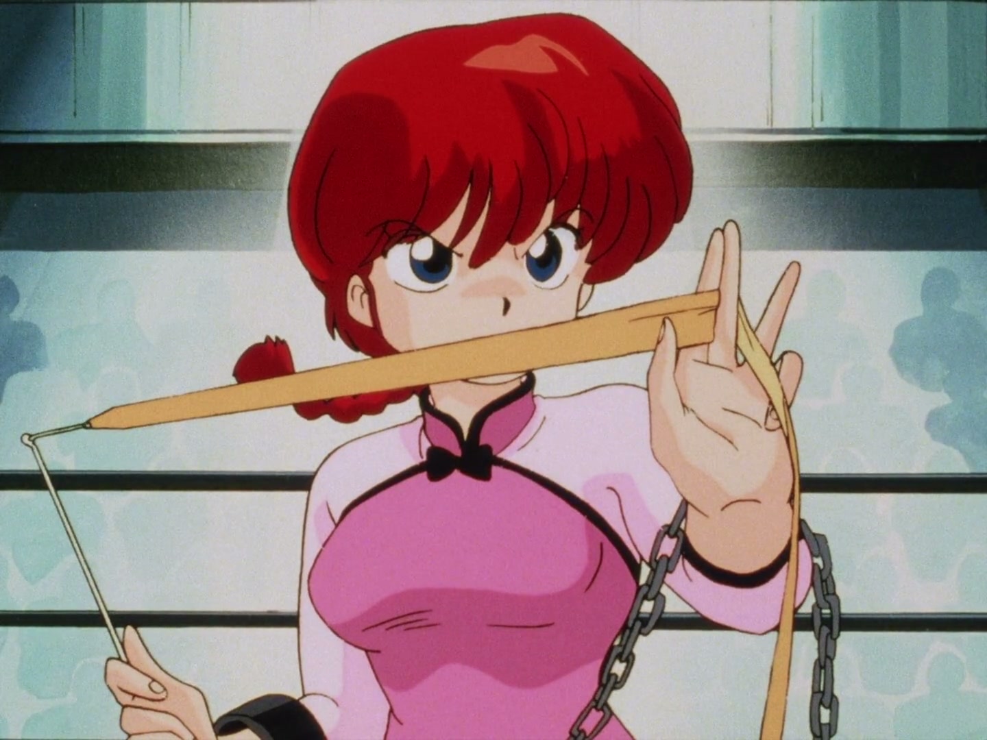Ranma ½ Ep 13: A Tear in a Girl-Delinquent's Eye? The End of the Martial Arts Rhythmic Gymnastics Challenge! @ 00:02:40
