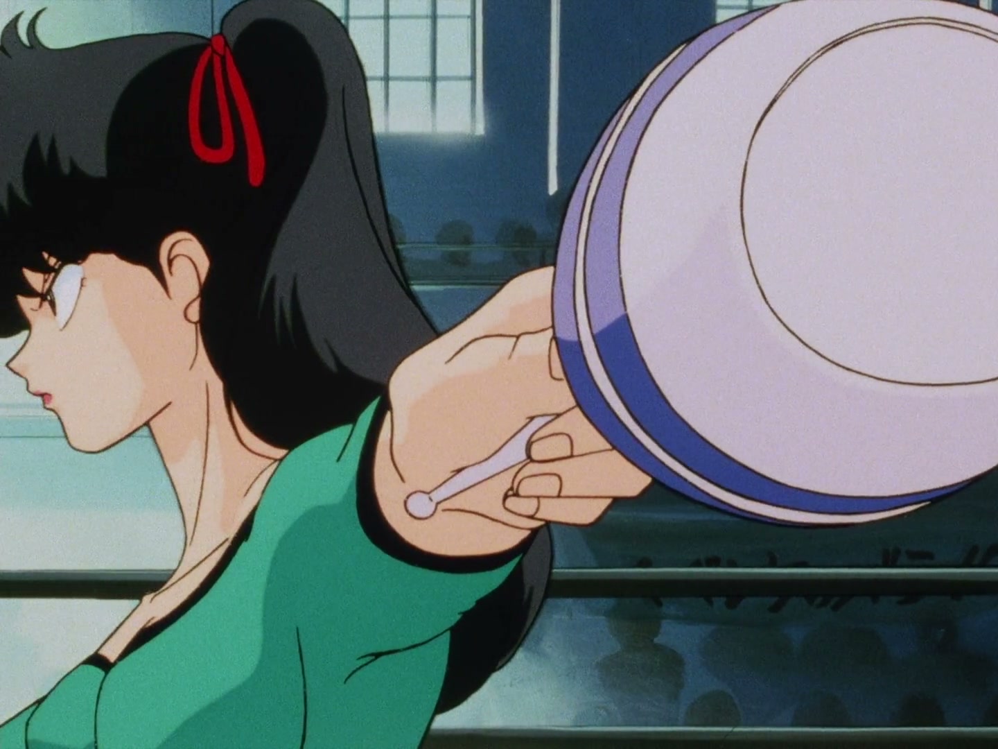 Ranma ½ Ep 13: A Tear in a Girl-Delinquent's Eye? The End of the Martial Arts Rhythmic Gymnastics Challenge! @ 00:03:46