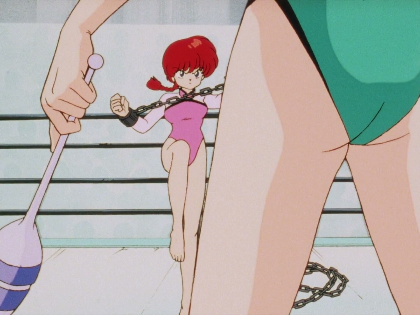 Ranma ½ Ep 13: A Tear in a Girl-Delinquent's Eye? The End of the Martial Arts Rhythmic Gymnastics Challenge! @ 00:04:19