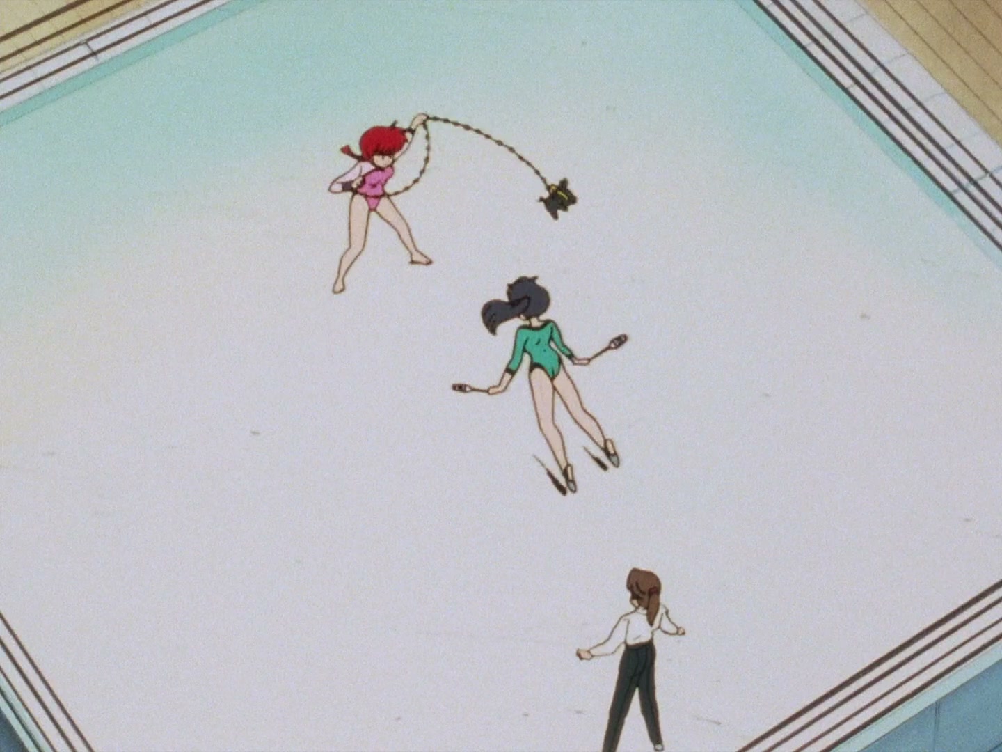 Ranma ½ Ep 13: A Tear in a Girl-Delinquent's Eye? The End of the Martial Arts Rhythmic Gymnastics Challenge! @ 00:04:36
