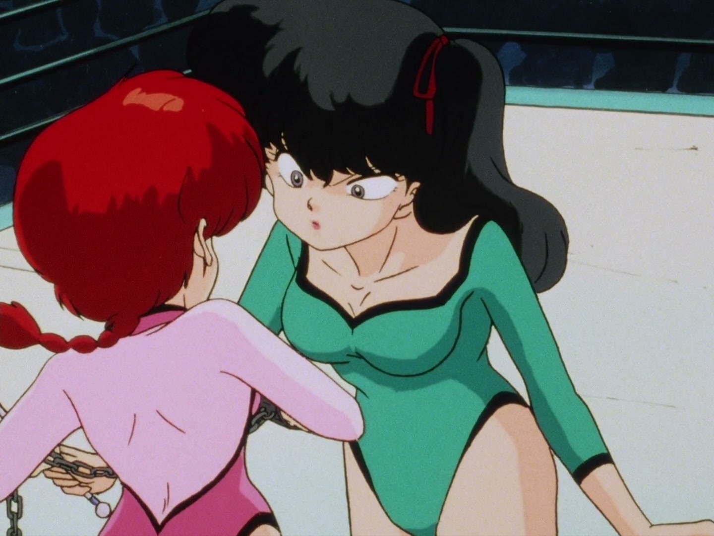 Ranma ½ Ep 13: A Tear in a Girl-Delinquent's Eye? The End of the Martial Arts Rhythmic Gymnastics Challenge! @ 00:04:48
