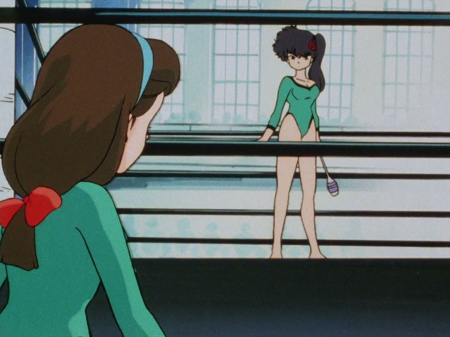 Ranma ½ Ep 13: A Tear in a Girl-Delinquent's Eye? The End of the Martial Arts Rhythmic Gymnastics Challenge! @ 00:05:42