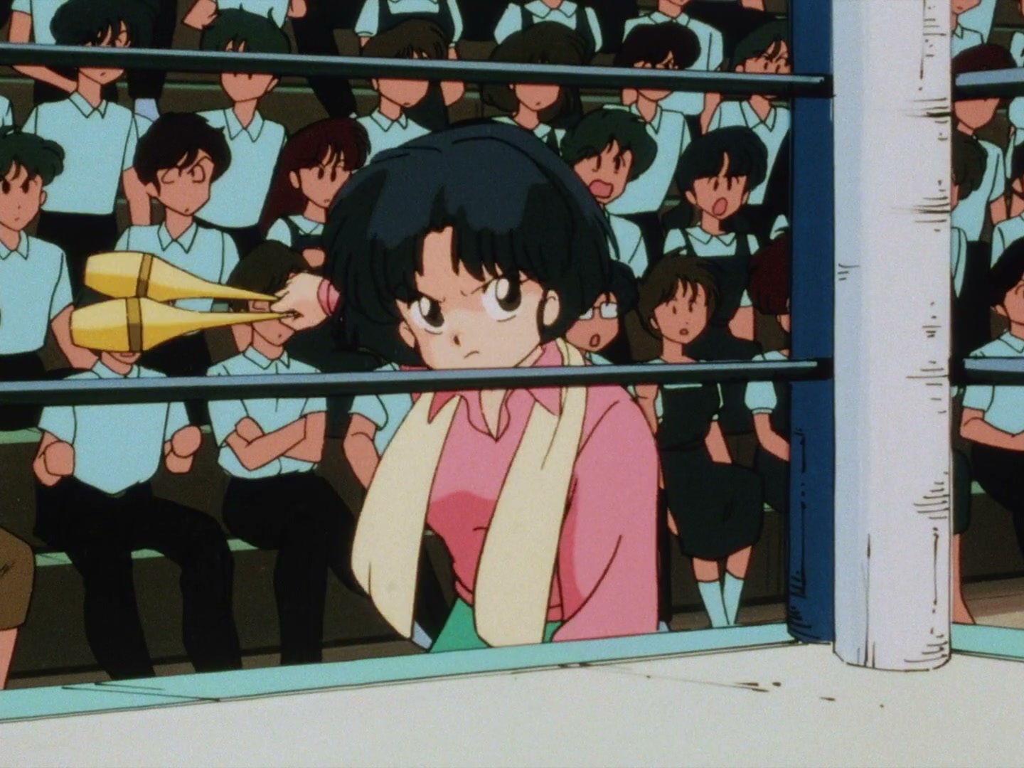Ranma ½ Ep 13: A Tear in a Girl-Delinquent's Eye? The End of the Martial Arts Rhythmic Gymnastics Challenge! @ 00:06:07