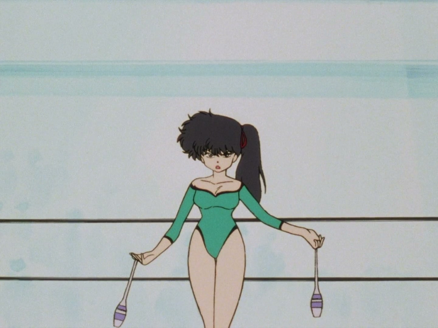 Ranma ½ Ep 13: A Tear in a Girl-Delinquent's Eye? The End of the Martial Arts Rhythmic Gymnastics Challenge! @ 00:06:36