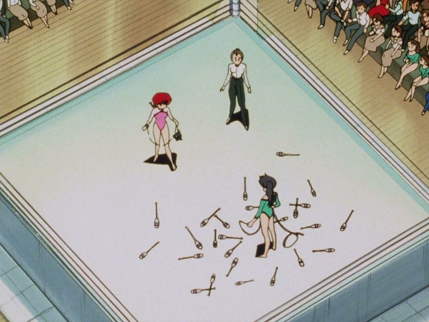 Ranma ½ Ep 13: A Tear in a Girl-Delinquent's Eye? The End of the Martial Arts Rhythmic Gymnastics Challenge! @ 00:07:22