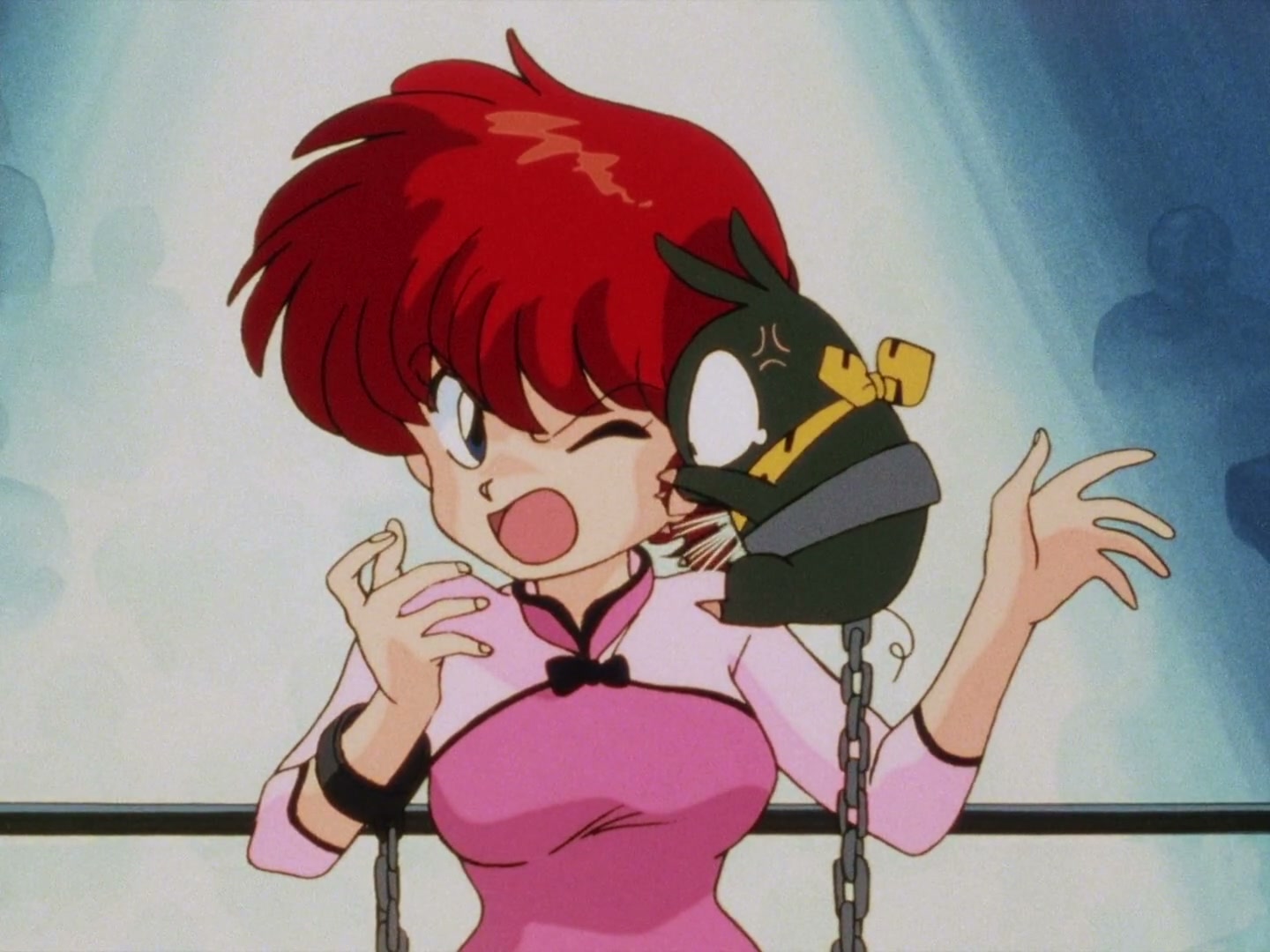 Ranma ½ Ep 13: A Tear in a Girl-Delinquent's Eye? The End of the Martial Arts Rhythmic Gymnastics Challenge! @ 00:07:51