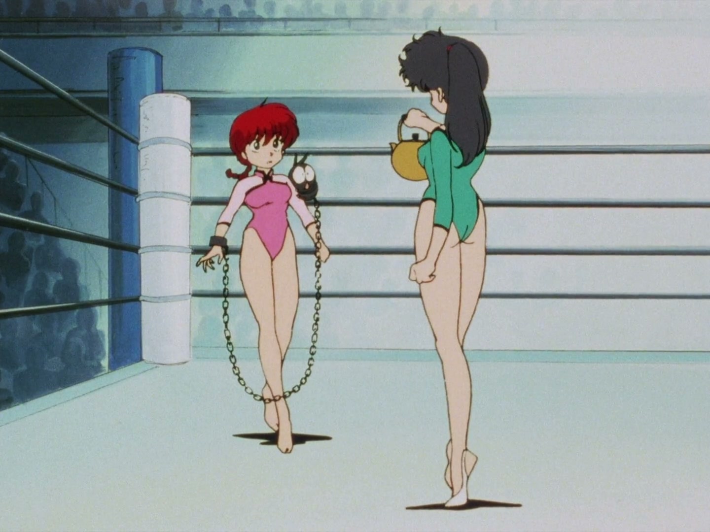 Ranma ½ Ep 13: A Tear in a Girl-Delinquent's Eye? The End of the Martial Arts Rhythmic Gymnastics Challenge! @ 00:11:38