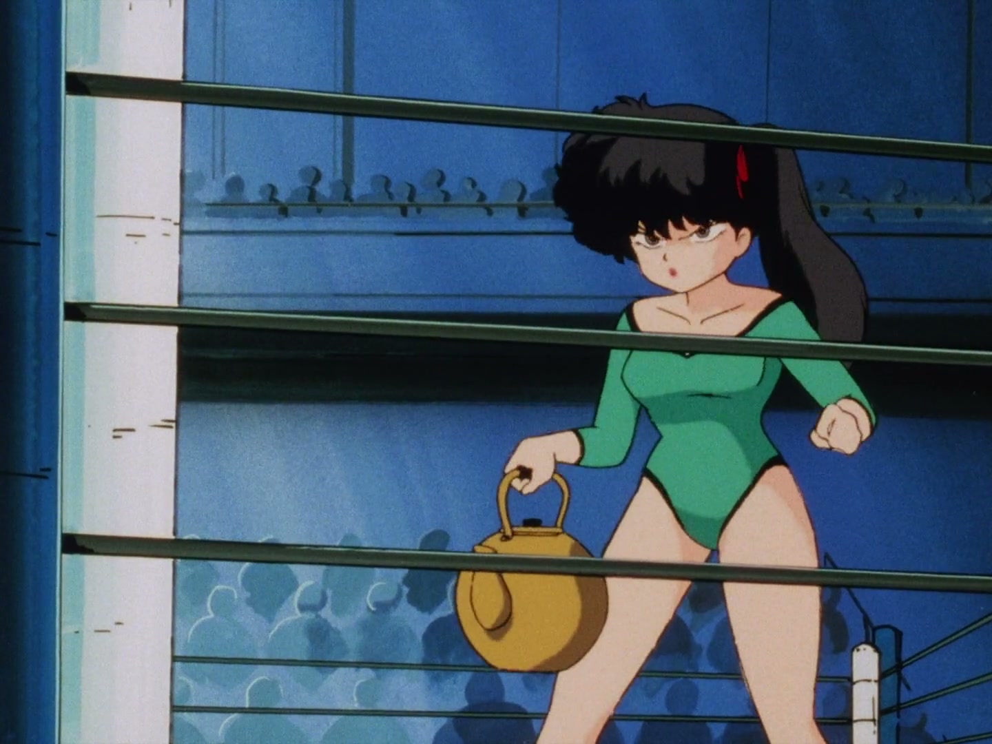 Ranma ½ Ep 13: A Tear in a Girl-Delinquent's Eye? The End of the Martial Arts Rhythmic Gymnastics Challenge! @ 00:12:28