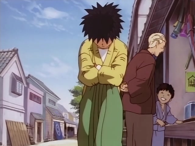 Rurouni Kenshin Ep 2: Kid Samurai: A Big Ordeal and a New Student @ 04:14
