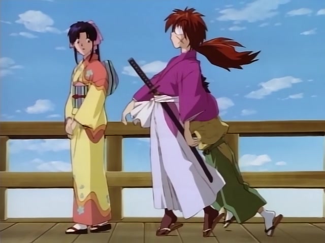 Rurouni Kenshin Ep 2: Kid Samurai: A Big Ordeal and a New Student @ 05:10